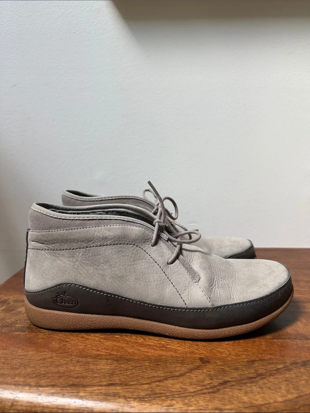 Chaco Pineland Men's Light Taupe Suede Chukka Boots Gray